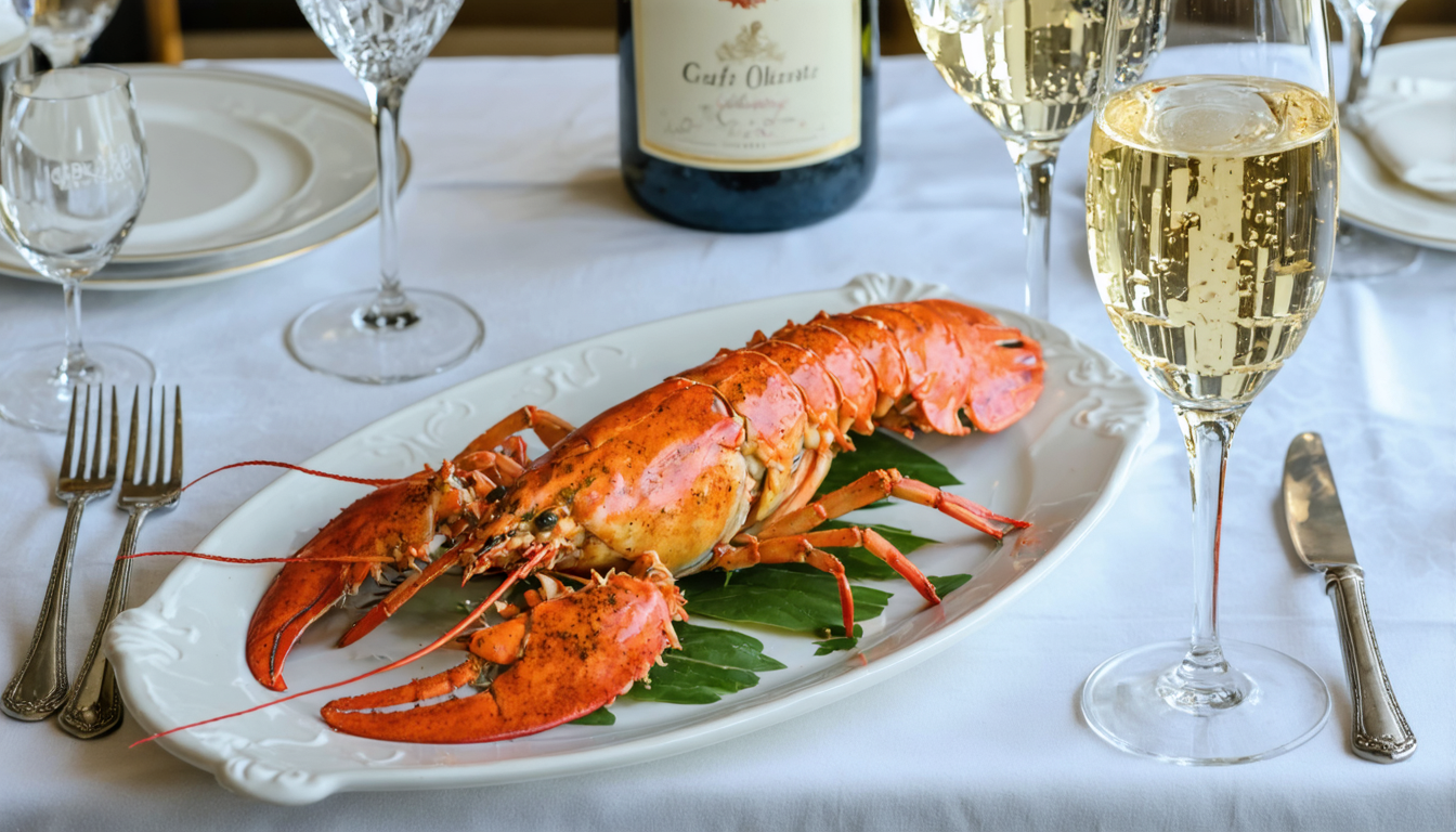 The perfect pairings: champagne and lobster