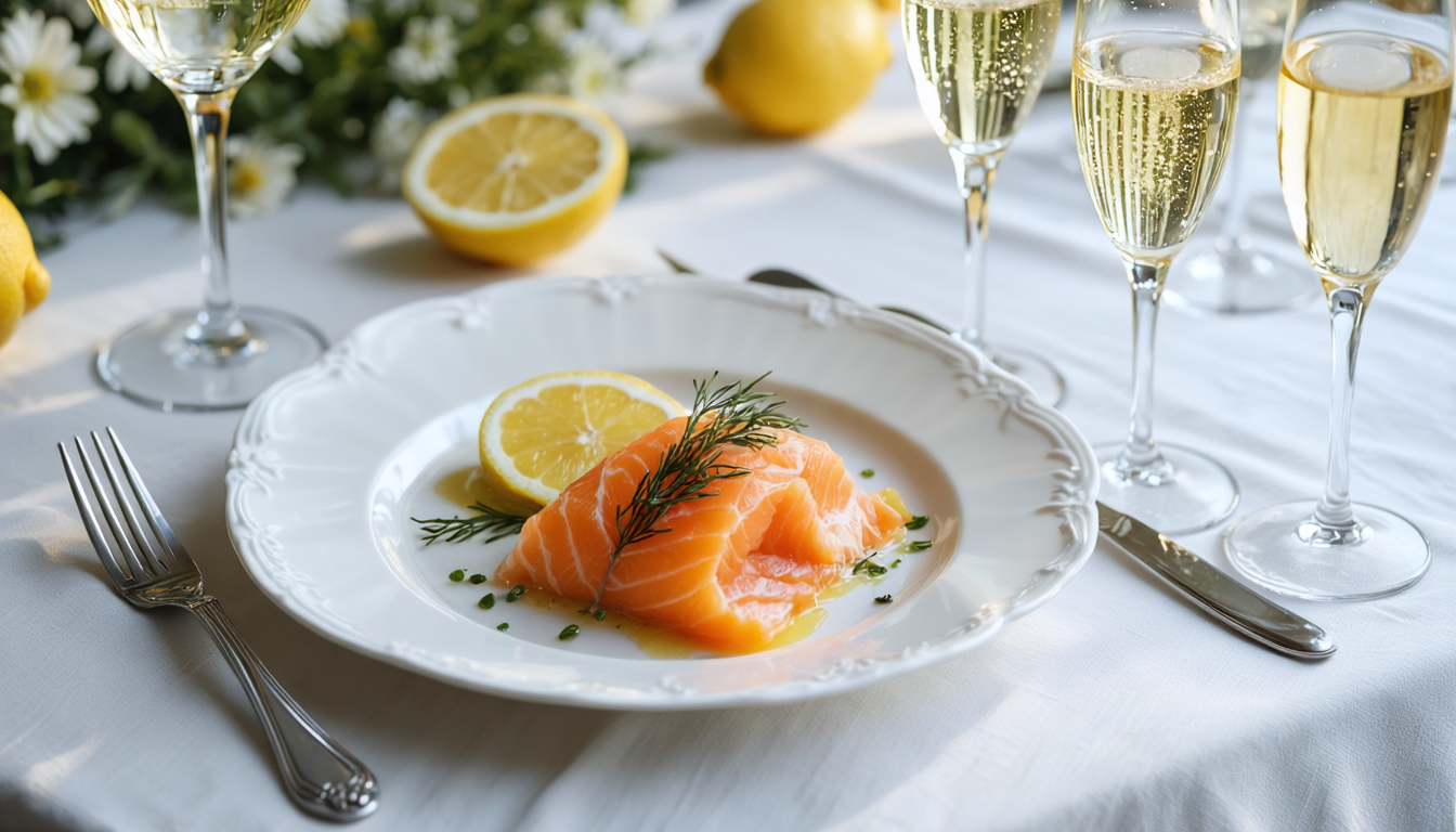The perfect champagne to enhance smoked salmon