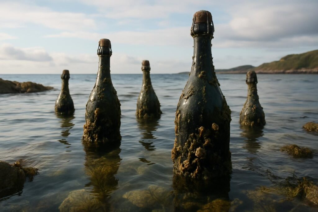 découvrez comment des bouteilles de champagne ont émergé des eaux de trédrez-locquémeau après six ans d'immersion, révélant un processus unique de maturation sous-marine.