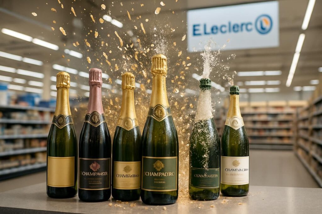 profitez d'une explosion de petits prix sur une sélection exceptionnelle de champagnes chez e.leclerc. offres limitées à ne pas manquer pour célébrer chaque moment avec élégance.