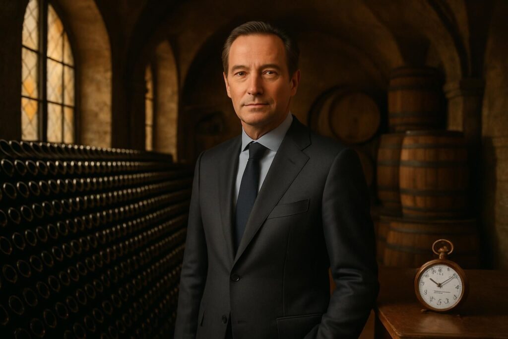 découvrez l'interview de frédéric rouzaud, président de louis roederer, sur l'importance du luxe, de la patience et du temps comme véritable richesse dans l'univers de la maison de champagne.
