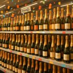 The champagne section at E. Leclerc bursts with an irresistible shower of promotions