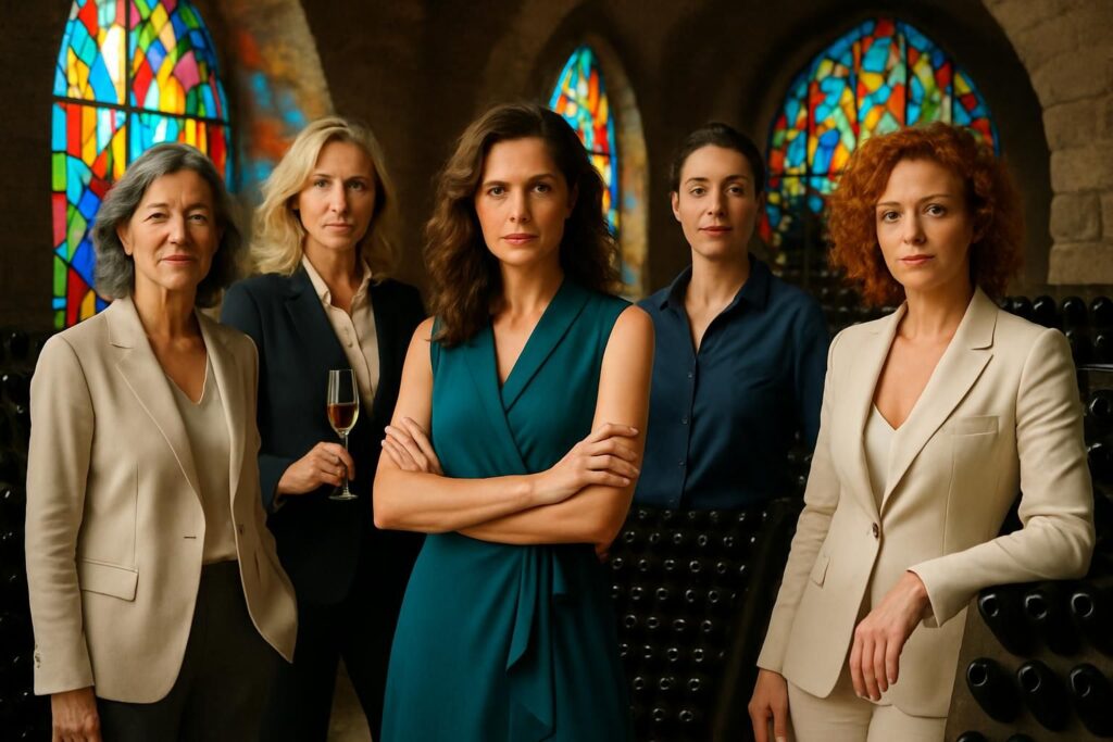 découvrez l'histoire inspirante de 5 femmes d'exception, du terroir des caves canard-duchêne aux magnifiques vitraux de l'atelier simon-marq, révélant la lumière unique du champagne.