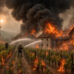 Dimanche dramatique à Cuisles : un incendie dévaste un domaine viticole