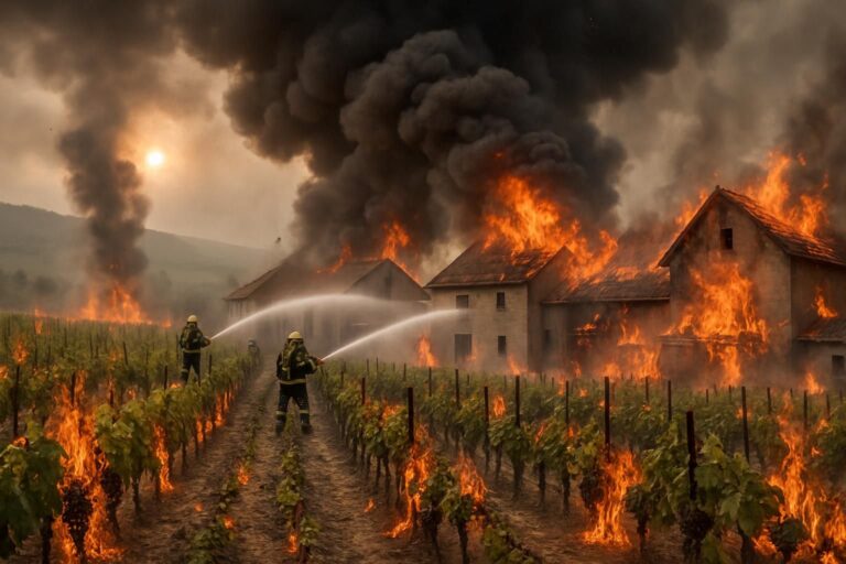 Dimanche dramatique à Cuisles : un incendie dévaste un domaine viticole