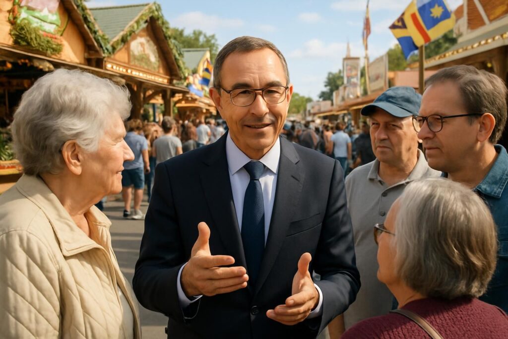 lors de la foire de châlons-en-champagne, bruno retailleau tente de clarifier ses intentions et de dissiper les doutes concernant sa candidature politique.