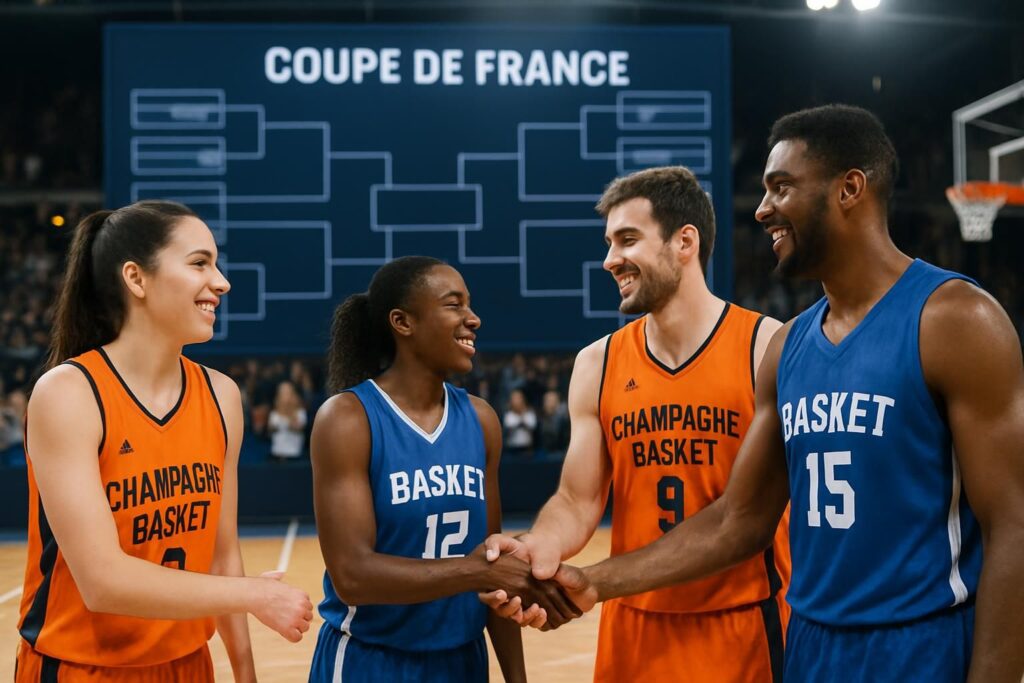 découvrez les adversaires des équipes féminine et masculine de champagne basket pour la coupe de france, une étape cruciale vers la victoire.