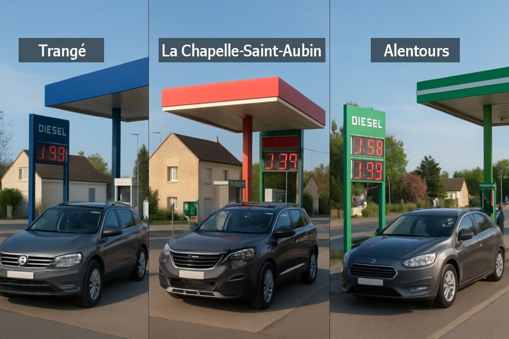 comparez les prix du gasoil à trangé, la chapelle-saint-aubin et leurs environs pour trouver la station essence la moins chère et économisez sur le carburant de votre véhicule diesel.