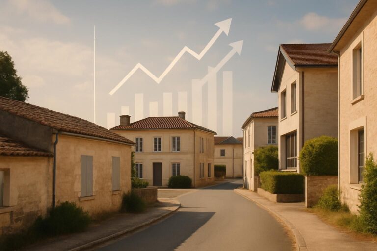 Évolution du prix au m² de l&rsquo;immobilier à Angeac-Champagne (16130) en août 2026