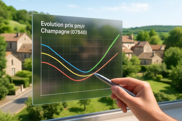 Évolution du prix au m² de l&rsquo;immobilier à Champagne (07340) en août 2026 : tendances et perspectives