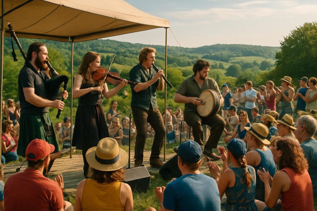 découvrez le festival musique en champagne à val-de-livre le mardi 25 août 2026, une soirée dédiée aux vibrations celtiques pour une expérience musicale unique et envoûtante.