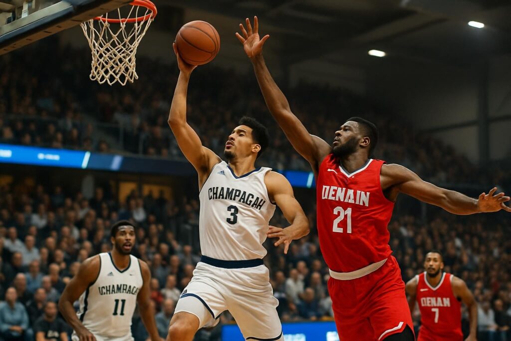 le champagne basket remporte de justesse son deuxième match de préparation contre denain, dans un affrontement serré et intense.