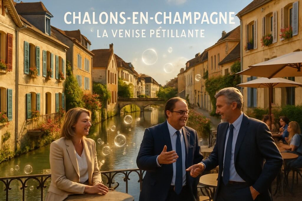 découvrez châlons-en-champagne, surnommée la vénise pétillante, une ville charmante et secrète adorée par les politiques en campagne pour son ambiance unique et son patrimoine remarquable.