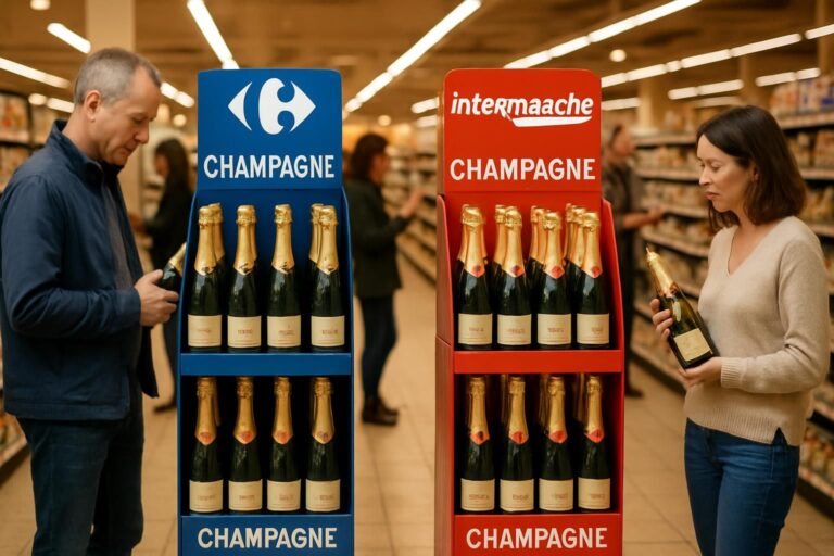 Champagne à moins de 10 euros : Carrefour et Intermarché déclenchent-ils une nouvelle bataille tarifaire ?