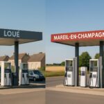 Compare diesel fuel prices in Loué and Mareil-en-Champagne: find the most economical gas station