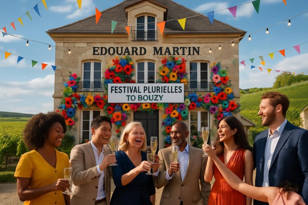 découvrez l'inauguration du festival plurielles à bouzy le 19 par la maison de champagne édouard martin, une célébration unique de la diversité en champagne.